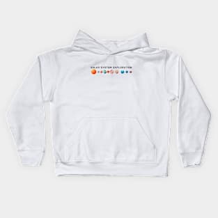 Solar System Exploration Kids Hoodie